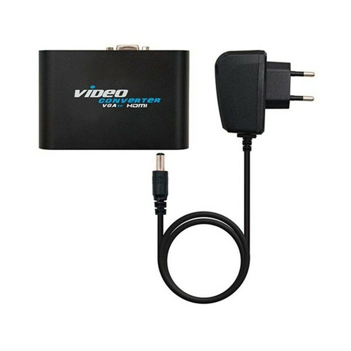 Nanocable Conversor SVGA+Audio a HDMI con Alimentación Negro
