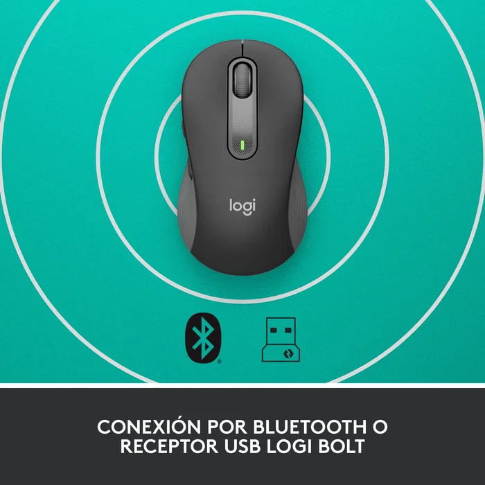 Logitech Signature M650 Ratón Óptico Inalámbrico Grafito Mediano Logitech Signature M650 Ratón Óptico Inalámbrico Grafito Mediano
