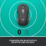 Logitech Signature M650 Ratón Óptico Inalámbrico Grafito Mediano