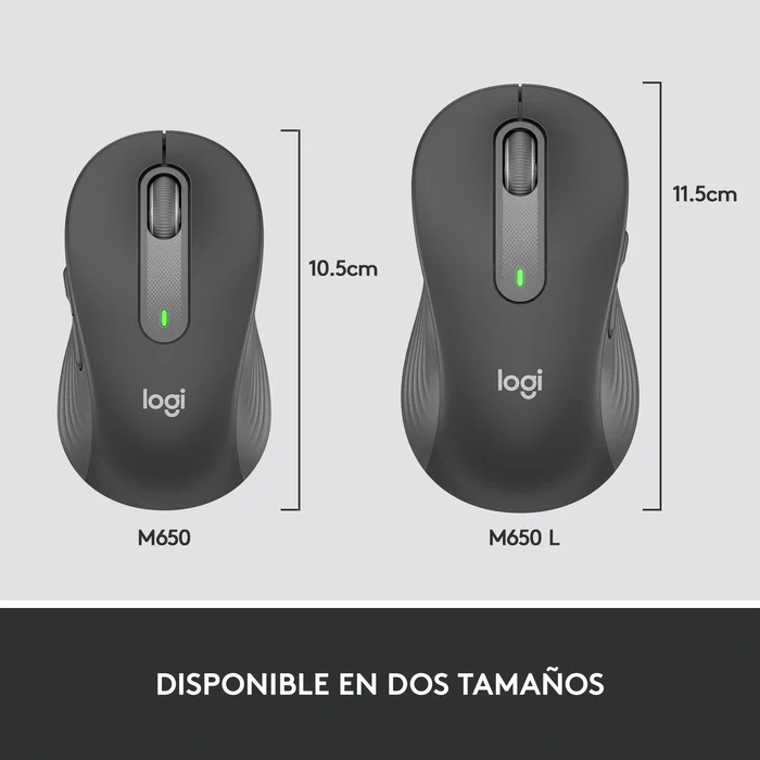 Logitech Signature M650 Ratón Óptico Inalámbrico Grafito Mediano Logitech Signature M650 Ratón Óptico Inalámbrico Grafito Mediano