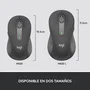 Logitech Signature M650 Ratón Óptico Inalámbrico Grafito Mediano