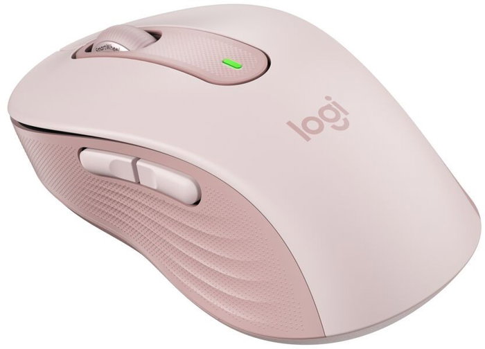 Logitech Signature M650 Ratón Inalámbrico Rosa Mediano