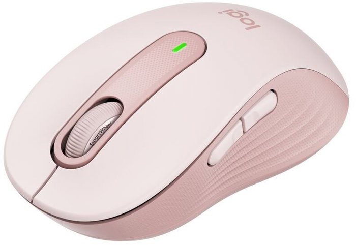 Logitech Signature M650 Ratón Inalámbrico Rosa Mediano