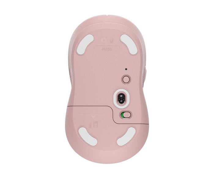 Logitech Signature M650 Ratón Inalámbrico Rosa Mediano
