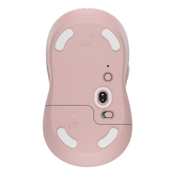 Logitech Signature M650 Ratón Inalámbrico Rosa Mediano