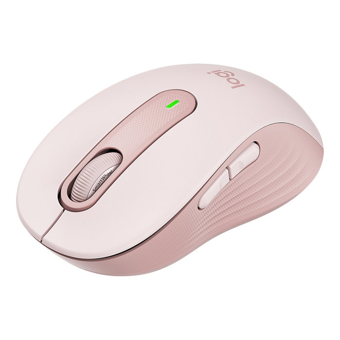 Logitech Signature M650 Ratón Inalámbrico Rosa Mediano