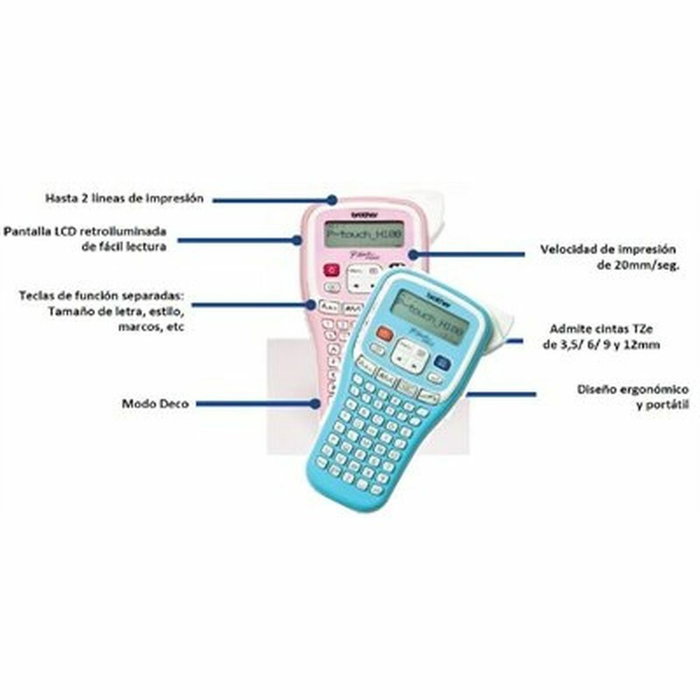 Brother P-TOUCH PT-H100LB Azul claro Brother P-TOUCH PT-H100LB Azul claro