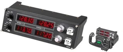 Logitech Pro Flight Radio Panel para Simulador de Vuelo, Negro