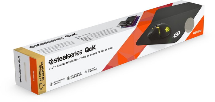 SteelSeries QcK Alfombrilla de ratón Negra Medium