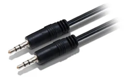 Equip 14708107 Cable de Audio 2.5 m 3.5mm Macho a Macho para Auriculares y Altavoces, Negro