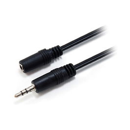 EQUIP 14708207 Cable de Audio 3.5mm Macho a Hembra 2m Negro
