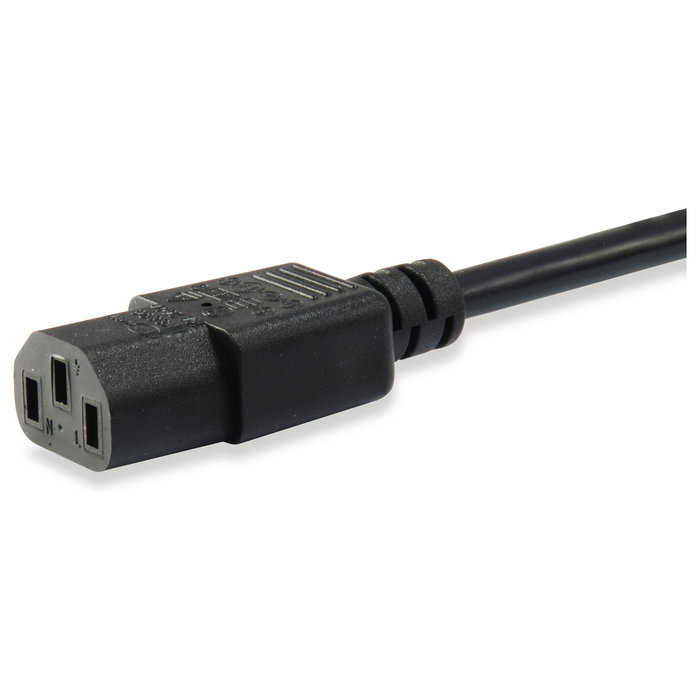 EQUIP Cable de Alimentación C13 a Schuko CEE7/4 1,8m Angular Negro 112120 EQUIP Cable de Alimentación C13 a Schuko CEE7/4 1,8m Angular Negro 112120