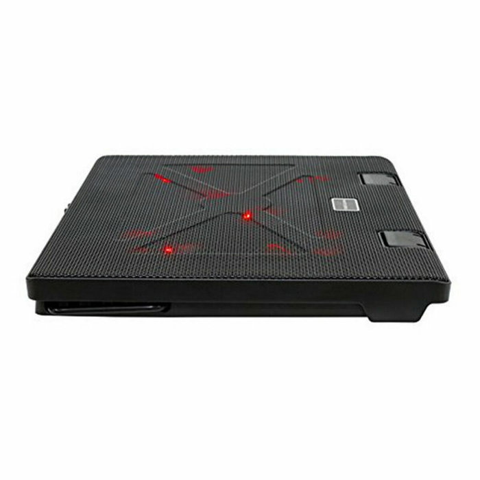 Mars Gaming MNBC2 Base de Refrigeración para Portátiles hasta 17,3 con 5 Ventiladores e Iluminación LED Roja