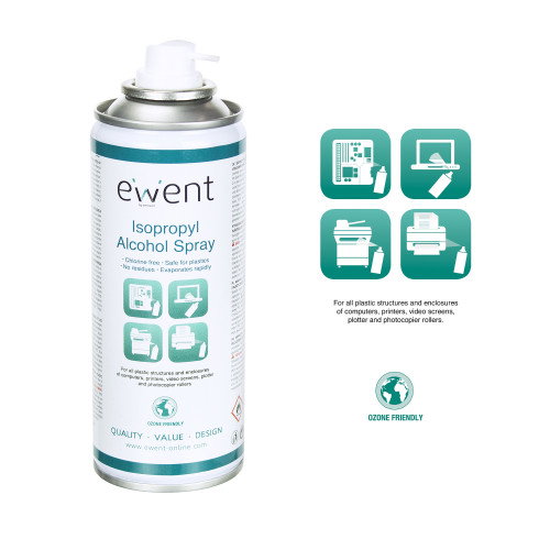EWENT EW5613 Espray de Limpieza con Alcohol Isopropílico 200ml EWENT EW5613 Espray de Limpieza con Alcohol Isopropílico 200ml