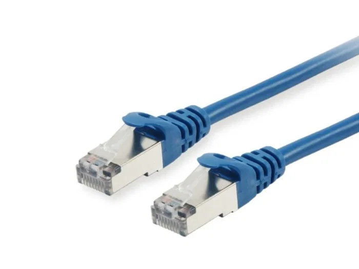 Equip 606201 Cable de Red RJ45 Cat6a S/FTP (S-STP) 0.25 m Azul - 10 GbE, PoE+, Conectores Dorados