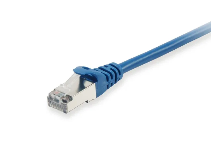 Equip 606201 Cable de Red RJ45 Cat6a S/FTP (S-STP) 0.25 m Azul - 10 GbE, PoE+, Conectores Dorados