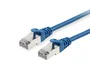 Equip 606203 Cable de red Cat6a S/FTP (S-STP) 10 Gb/s Blindado, 1 metro, conector RJ-45 macho recto, Plug & Play, PoE+, azul