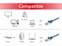Equip 606203 Cable de red Cat6a S/FTP (S-STP) 10 Gb/s Blindado, 1 metro, conector RJ-45 macho recto, Plug & Play, PoE+, azul