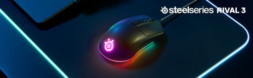 Ratón SteelSeries Rival 3 Negro