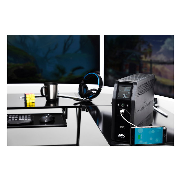 APC Back-UPS BR1200SI 1200VA 720W UPS Línea Interactiva Negro APC Back-UPS BR1200SI 1200VA 720W UPS Línea Interactiva Negro