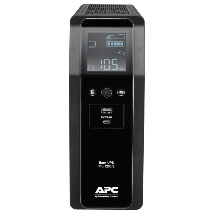 APC Back-UPS BR1200SI 1200VA 720W UPS Línea Interactiva Negro APC Back-UPS BR1200SI 1200VA 720W UPS Línea Interactiva Negro