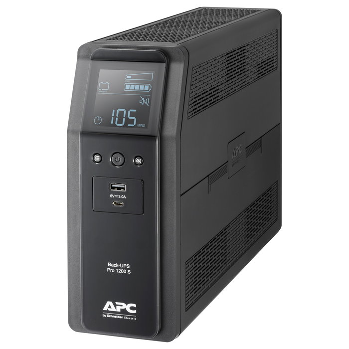 APC Back-UPS BR1200SI 1200VA 720W UPS Línea Interactiva Negro APC Back-UPS BR1200SI 1200VA 720W UPS Línea Interactiva Negro