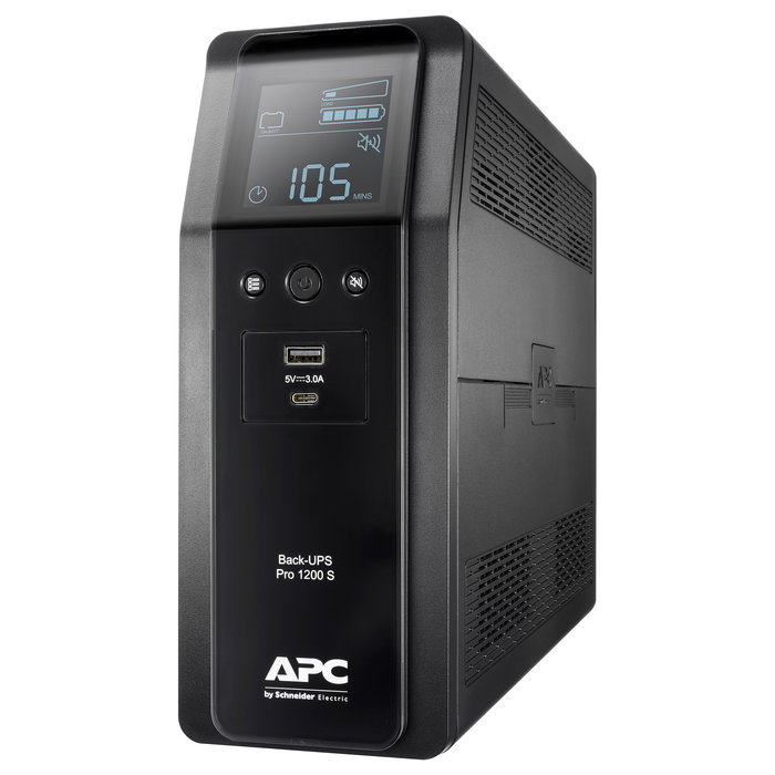 APC Back-UPS BR1200SI 1200VA 720W UPS Línea Interactiva Negro APC Back-UPS BR1200SI 1200VA 720W UPS Línea Interactiva Negro