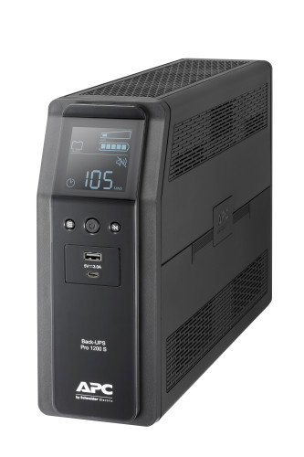 APC BR1200SI Sistema de Alimentación Ininterrumpida (UPS) Línea Interactiva 1.2 kVA 720 W Torre Negro