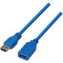 Nanocable Cable Alargador USB 3.0 Tipo A Macho a Hembra, 2m, Azul