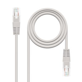 NANOCABLE Cable de red latiguillo RJ45 Cat.6 UTP AWG24, Gris, 3.0m