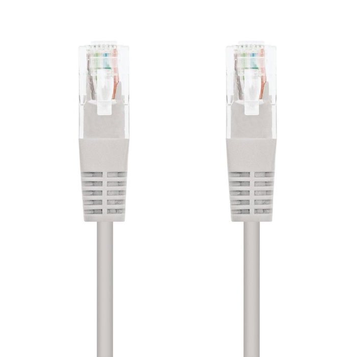 Nanocable Cable de Red Latiguillo RJ45 Cat.5e UTP AWG24, 0.5 m, Gris