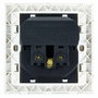 Nanocable Base de enchufe de pared Schuko con 2 puertos USB 2.4A Blanco