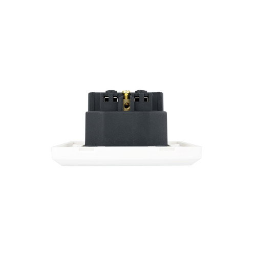 Nanocable Base de enchufe de pared Schuko con 2 puertos USB 2.4A Blanco
