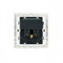Nanocable Base de enchufe de pared Schuko con 2 puertos USB 2.4A Blanco