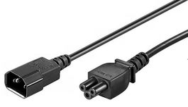 MicroConnect Cable de Extensión C14 a C5, 1m, para Portátil y Dispositivos Informáticos