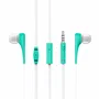 Energy Sistem Style 1+ Auriculares Intraurales Alámbricos con Micrófono para Llamadas/Música, Cable Plano 1.2m, Conector 3.5mm, Color Menta - 445998