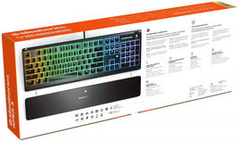 SteelSeries Teclado APEX 3 Español Qwerty, Resistencia IP32, Iluminación RGB