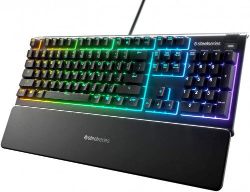 SteelSeries Teclado APEX 3 Español Qwerty, Resistencia IP32, Iluminación RGB SteelSeries Teclado APEX 3 Español Qwerty, Resistencia IP32, Iluminación RGB