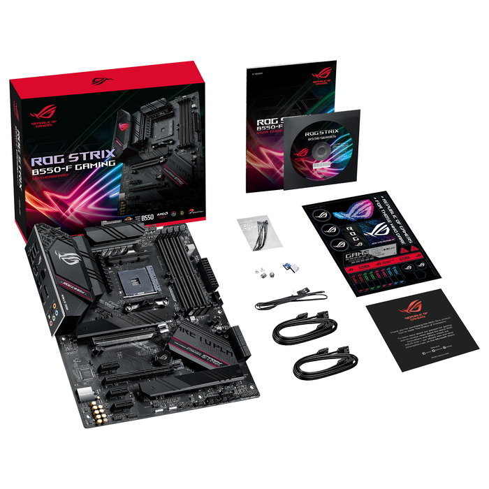ASUS ROG STRIX B550-F GAMING Placa Base ATX, Socket AM4 AMD B550, 4x DDR4 (128GB), 2x M.2, USB 3.2 Gen 2, 2.5Gb LAN, Bluetooth 5.0, HDMI 2.1