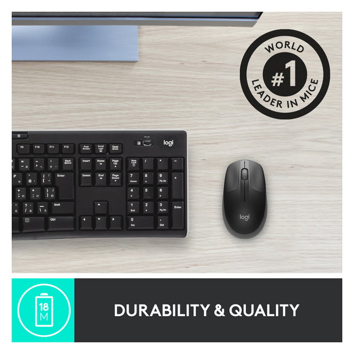 Logitech M190 Ratón Inalámbrico Gris Marengo Logitech M190 Ratón Inalámbrico Gris Marengo