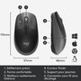 Logitech M190 Ratón Inalámbrico Full-Size de 1000 dpi, Diseño Ergonómico para Manos Medianas/Grandes, Batería AA con 18 Meses de Duración, Plug & Play