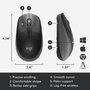 Logitech M190 Ratón Inalámbrico Full-Size de 1000 dpi, Diseño Ergonómico para Manos Medianas/Grandes, Batería AA con 18 Meses de Duración, Plug & Play