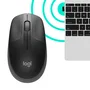 Logitech M190 Ratón Inalámbrico Carbón vegetal