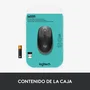 Logitech M190 Ratón Inalámbrico Carbón vegetal