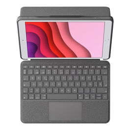 Logitech Combo Touch - Teclado Retroiluminado con Trackpad - Funda y Folio para iPad 7ª/8ª Generación 10.2" - QWERTY Español - Grafito