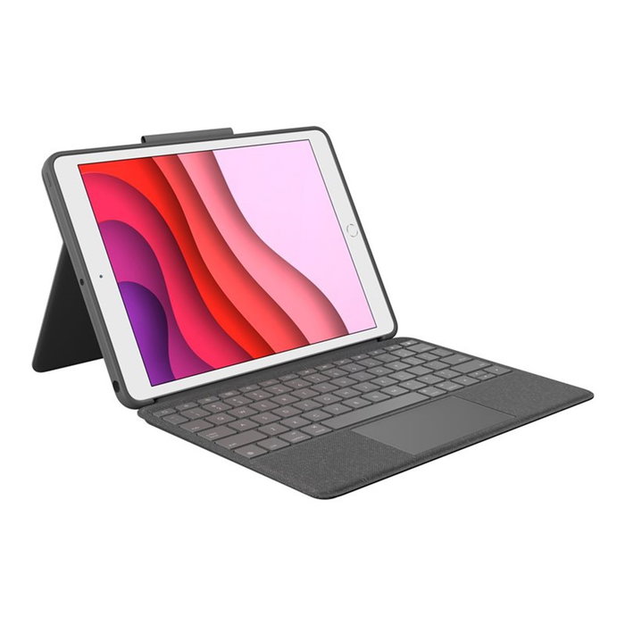 Logitech Combo Touch Funda con Teclado y Panel Táctil para iPad 10.2 pulgadas, Grafito Logitech Combo Touch Funda con Teclado y Panel Táctil para iPad 10.2 pulgadas, Grafito