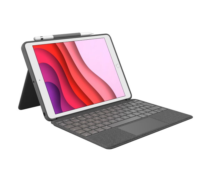 Logitech Combo Touch Funda con Teclado y Panel Táctil para iPad 10.2 pulg - Grafito Logitech Combo Touch Funda con Teclado y Panel Táctil para iPad 10.2 pulg - Grafito