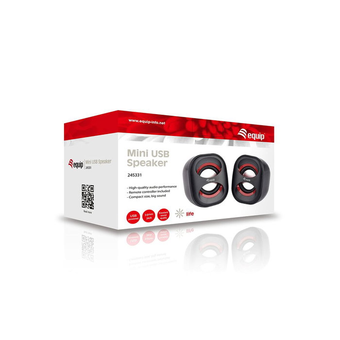 Equip Altavoces 2.0 Mini 245331 Negro