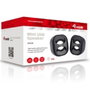 Equip Altavoces 2.0 Mini Negro para PC con Sonido Potente y Conexión USB/Jack 3.5mm