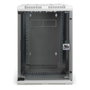 Digitus Armario Rack de Pared 10U, Gabinete de 19 Pulgadas y 10 Pulgadas, Vidrio Templado, 30 kg Capacidad, Bloqueo, Gestión de Cables, IP20, Gris